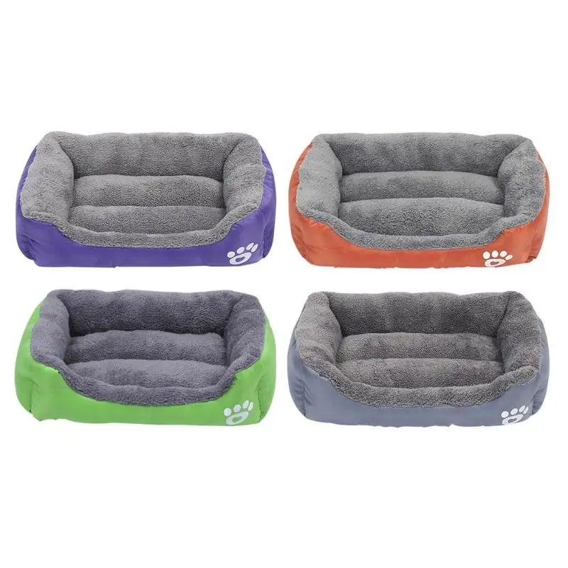 buy Paw Pet Sofa Dog Beds Waterproof Bottom Soft Fleece Warm Cat Bed House Petshop cama perro