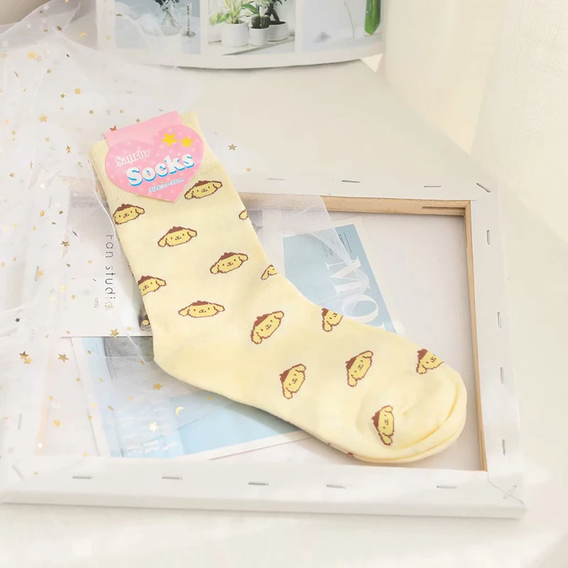 IVYYE Melody Pom Purin, модные носки с символикой аниме, повседневные длинные носки, лидер продаж, летние хлопковые носки для женщин и девушек, новые подарки