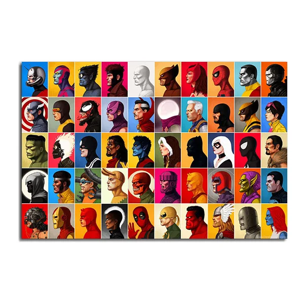 07419 Настенные картины Marvel comics и плакат холст настенный художественный принт для гостиной детской комнаты фотографии Muur - Цвет: 07419