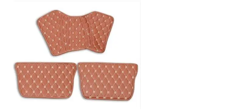 for Peugeot 4008 seat kick mat armrest box protective mat decorative accessories - Название цвета: Коричневый