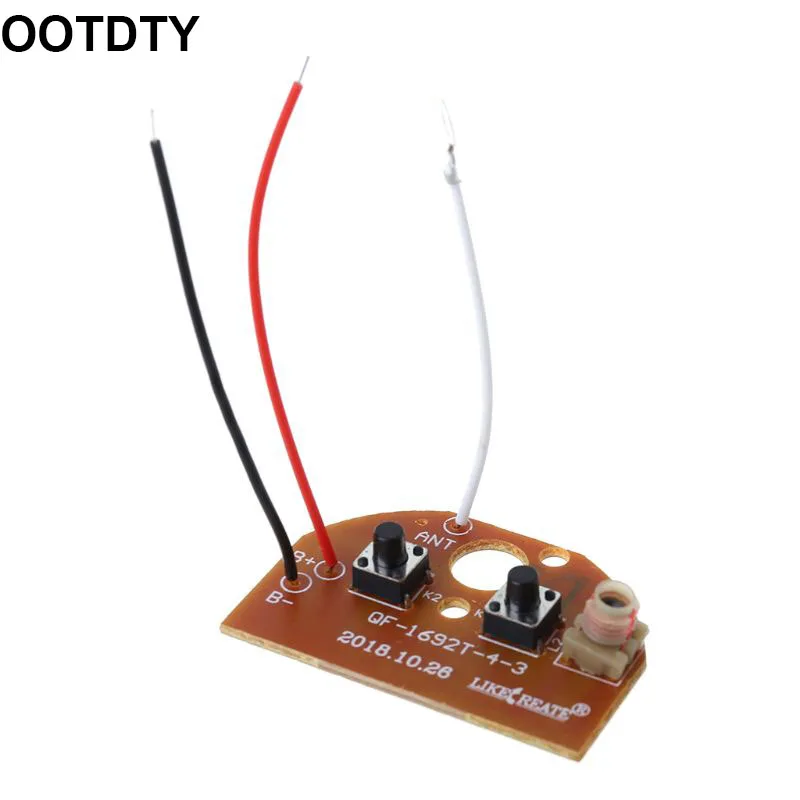 

2CH RC Remote Control 27MHz Circuit PCB Transmitter and Receiver Board Radio System with Antenna Set for Car Truck Toy