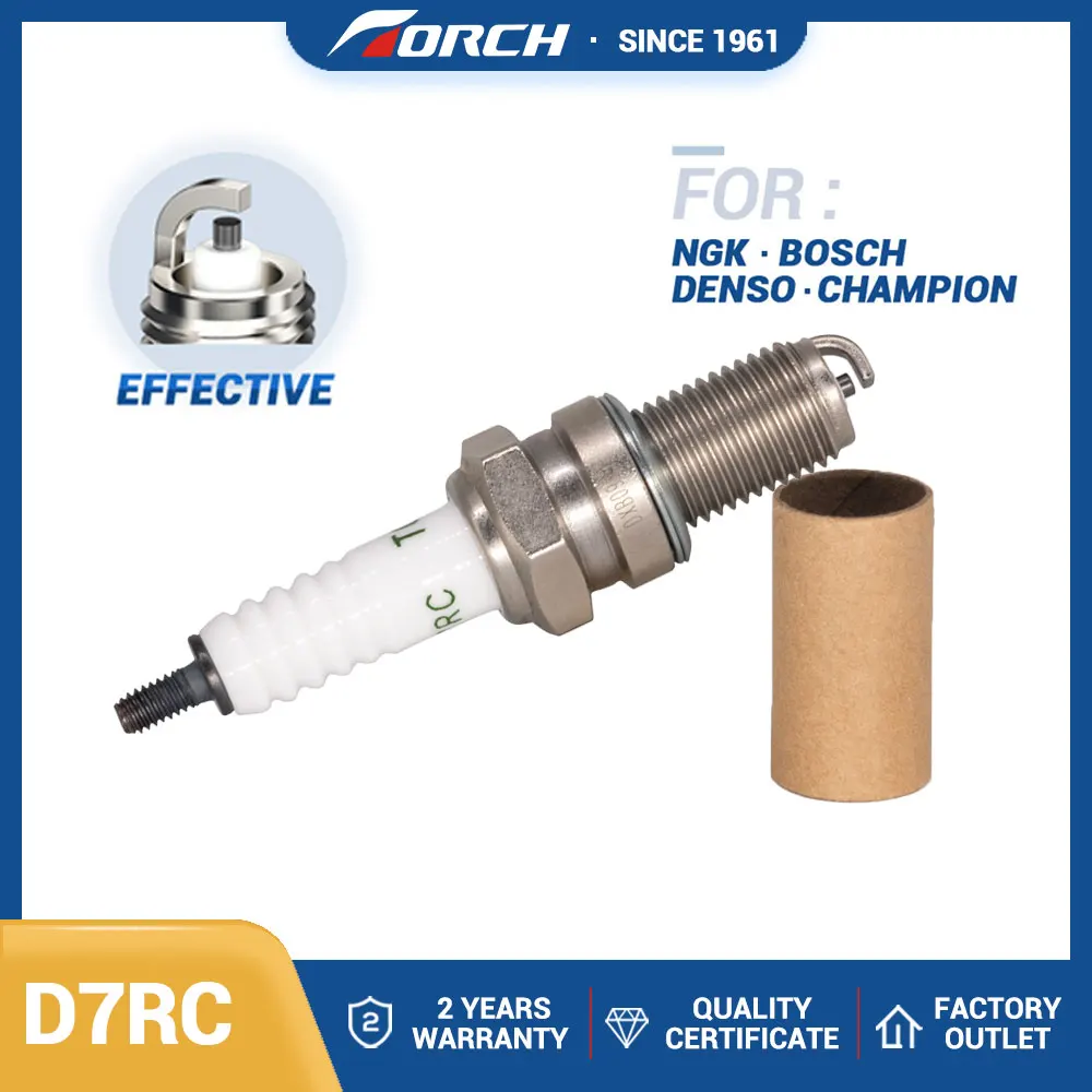 

Мотоцикл резьба терминал нормальный свечи зажигания TORCH D7RC замена для свечи 7839/DR7EA Denso X22ESR-U YAMAHA 94703-00345