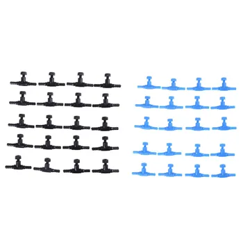 

20Pcs 4mm Aquarium Fish Tank Adjustable Air Line Tubing Volume Flow Control Valves Oxygen Air Pump Control Valve Black Blue