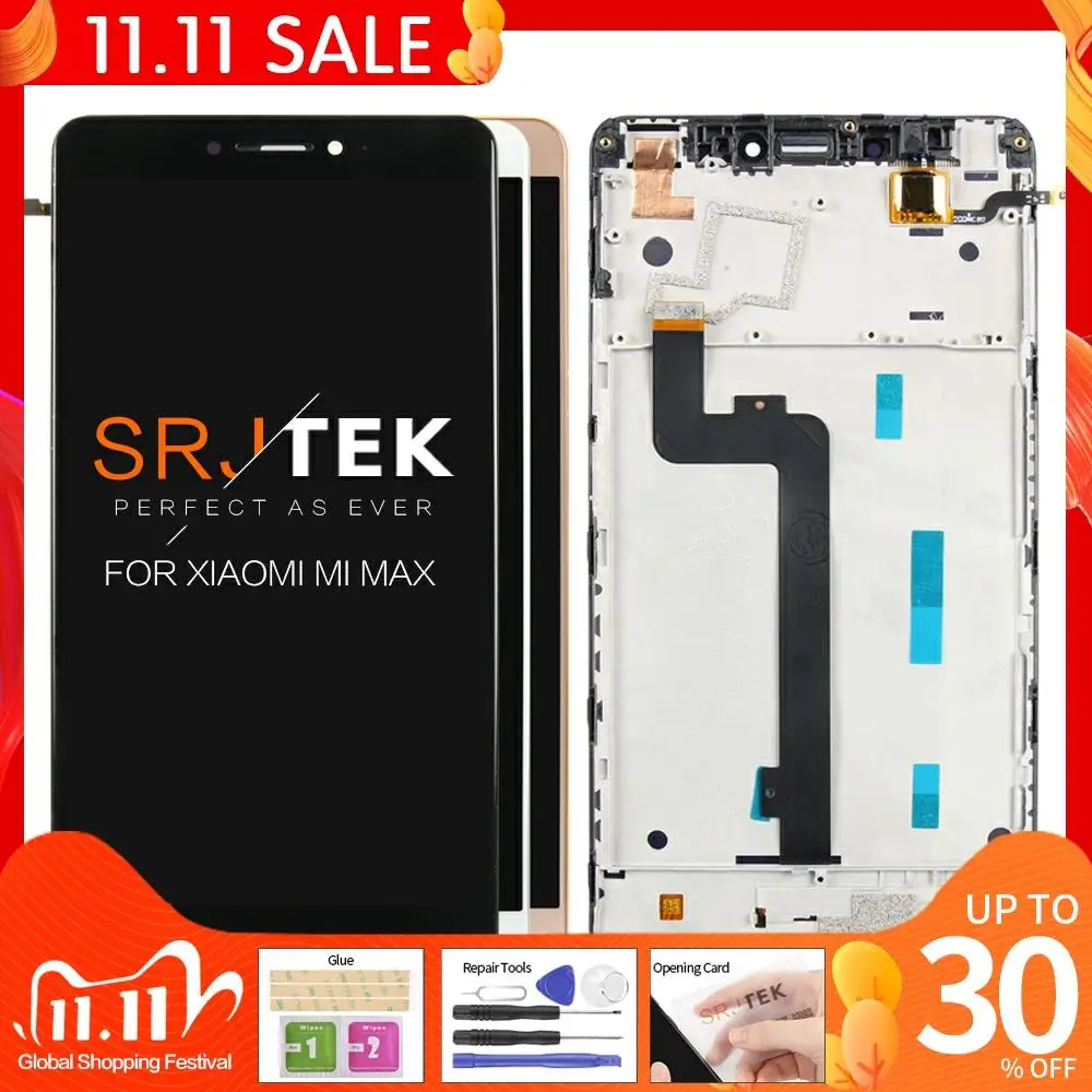 6 44 &quotоригинальный экран для XIAOMI Mi Max ЖК дисплей сенсорный mimax с рамкой Xiaomi