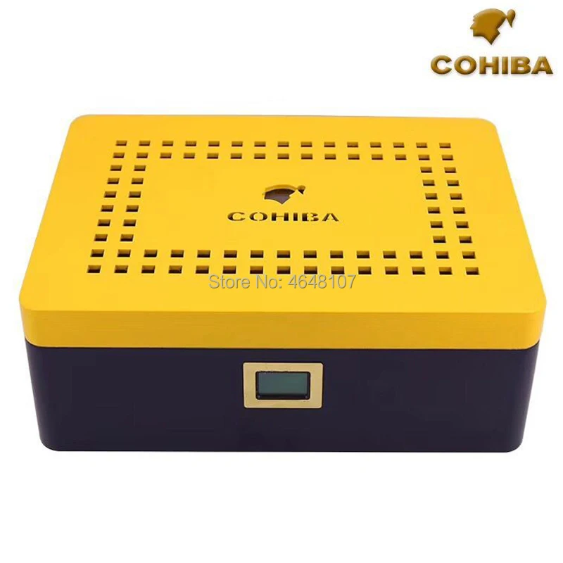 COHIBA испанский кедр Дерево W/увлажнитель гигрометр чехол для сигар держать 80 хьюмидор для сигар коробка путешествия Humidor новое поступление