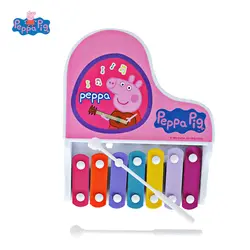 Peppa Pig ударный инструмент стук на пианино Раннее Образование Музыка Детские игрушки подарок на Рождество День рождения