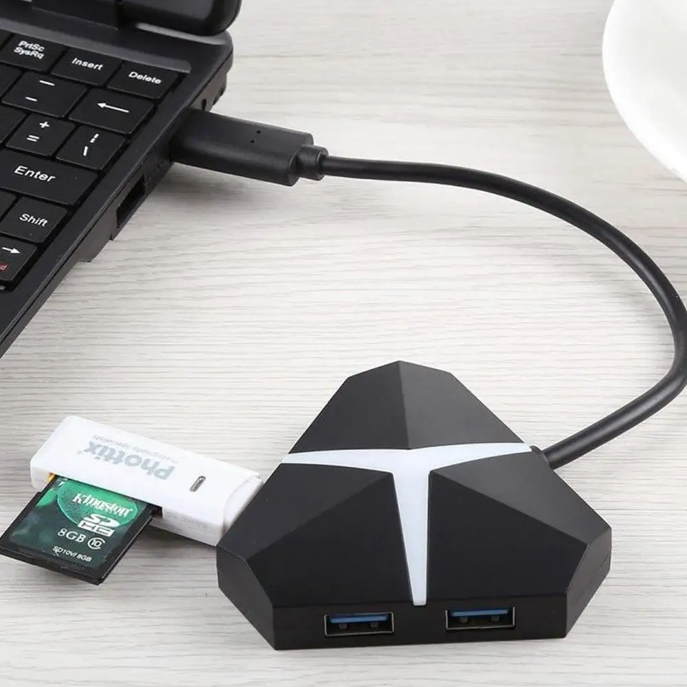 MiOYYOW usb-хаб 4-Порты и разъёмы USB 3,0 HUB адаптер кабель с порт зарядки Micro USB 5 Гбит/с супер Скорость Для iMac Тетрадь аксессуары