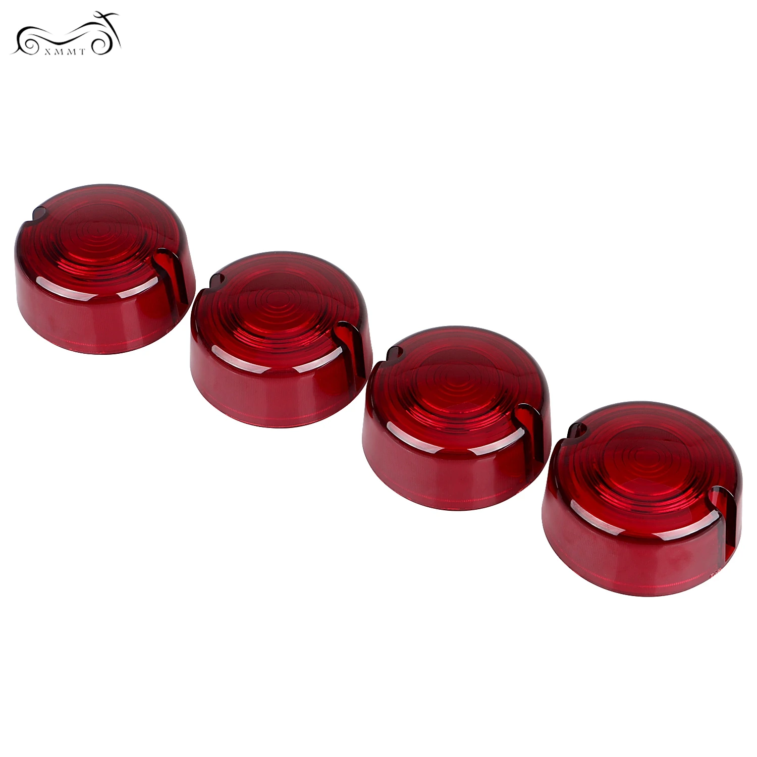 Red Turn Signal Lens Covers Fit For Harley Dyna 86 01 FXD FXDWG FXDX