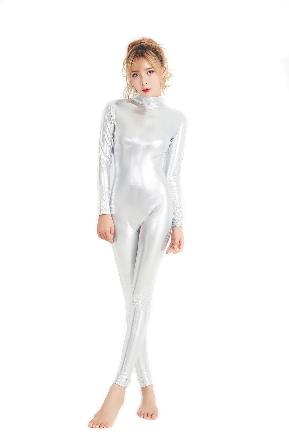 Silver full bodysuit Clearance