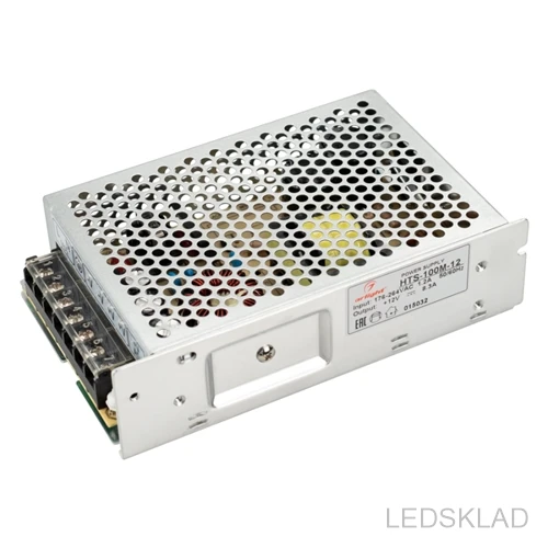 015032 power supply hts-100m-12 (12V 8.3a 100W) (ARL IP20 grid 3 years)-1 pc Arlight | Освещение