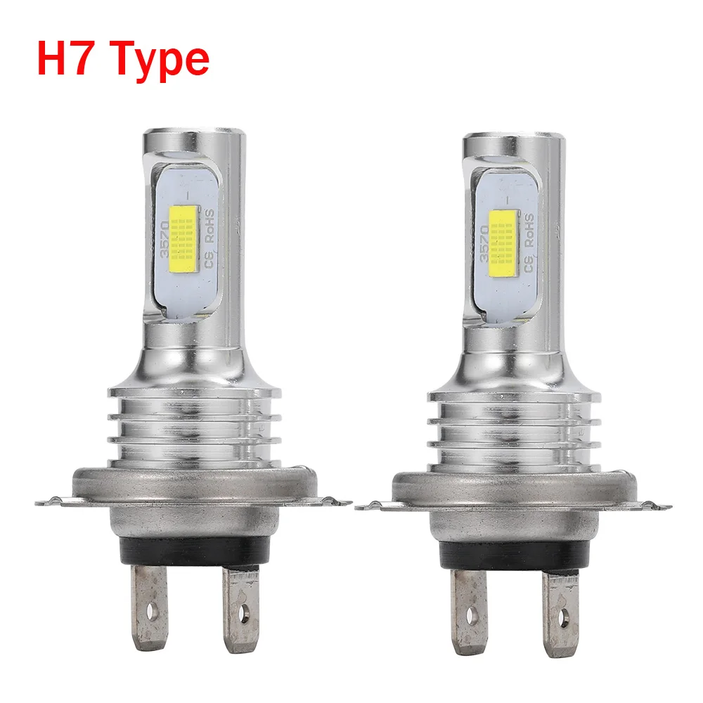 2Pcs 4300K 8000K H4 H7 H11 H15 LED Headlight High Beam Day Time Running Light Head Front Lamp for Audi For Mercedes For Golf led car lights led lights led headlights led car headlights car headlamps