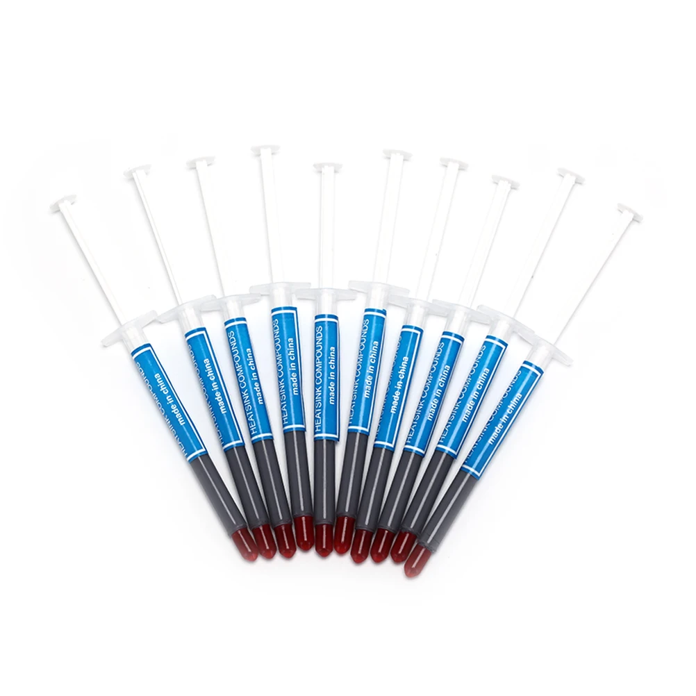 

Gray CPU Cooling Gel Silicone High Performance HC-151 Thermal Grease Compound Syringe Conductive Heatsink Plaste