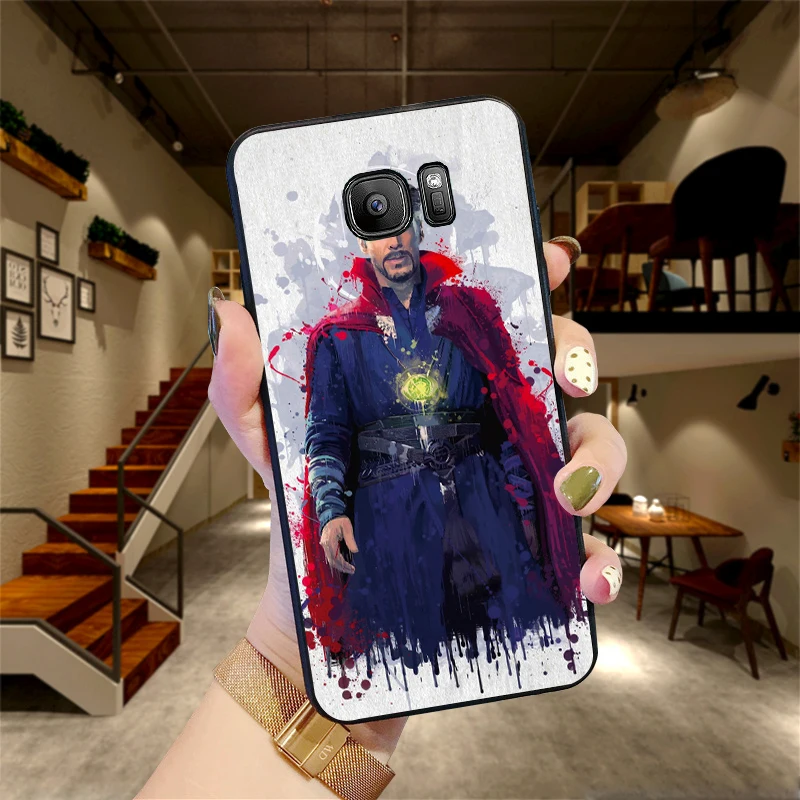 Флеш накопителей “Мстители” Мягкий силиконовый чехол для телефона samsung A3 4 5 6 Plus 7