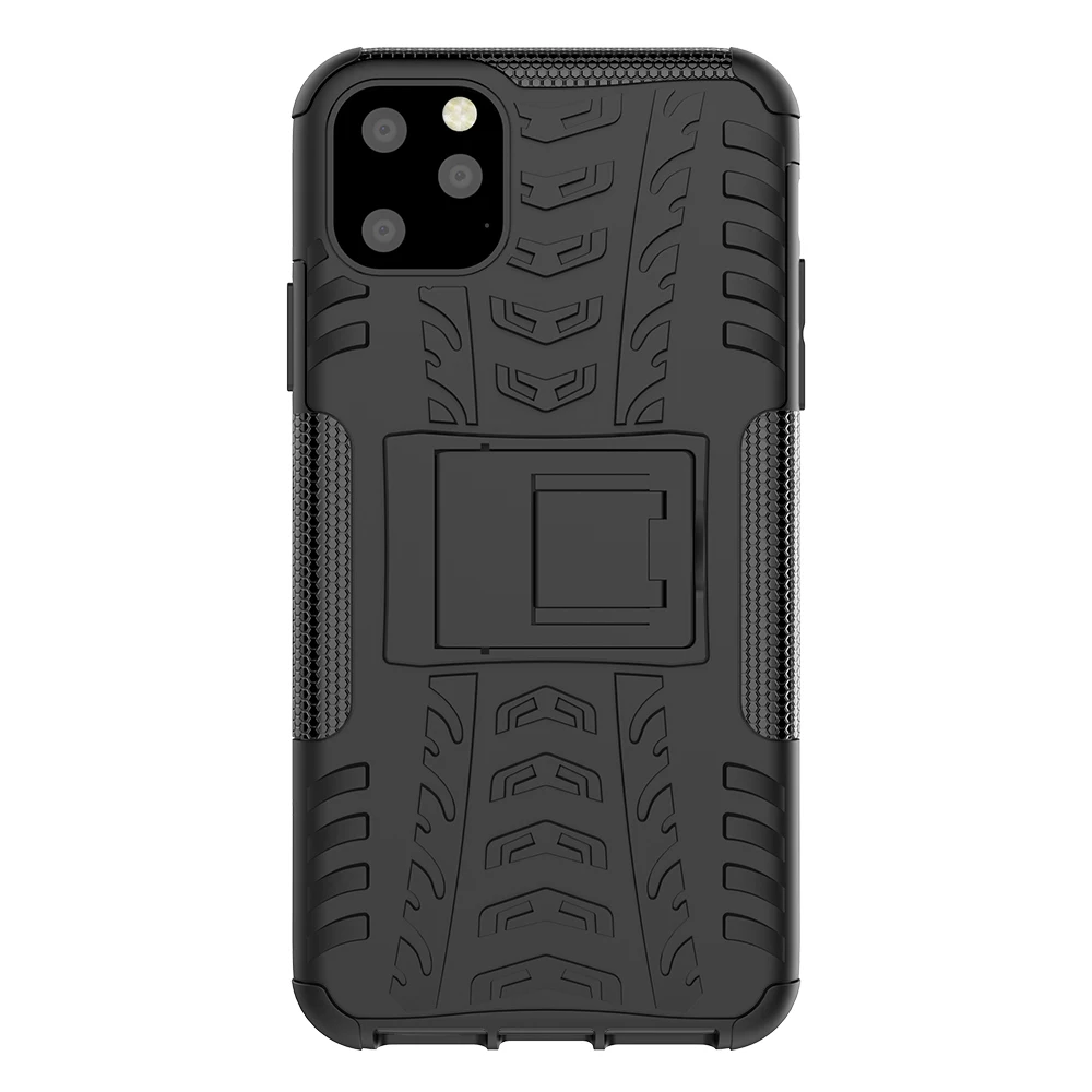 50pcs/lot Dazzle support TPU+PC phone case cover for iphone 6 7 8 X XS XR XS Max 6 7 8 plus 11 Pro Max hard stand cover case