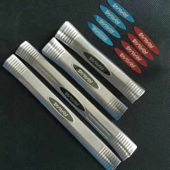 

For Toyota RAV4 RAV 4 2016 2017 2018 Stainless Steel outer/inner Door Sill Protector Pedal Scuff Plate Cover Trims Accessories