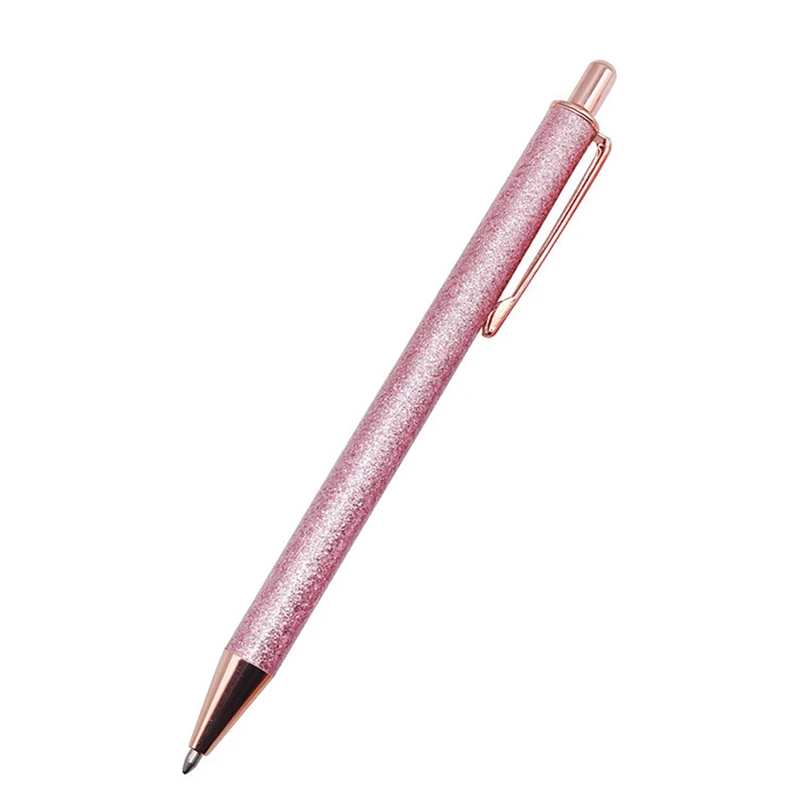 1 pcs rose gold 1 шт. шариковая ручка бутик 1,0 мм блестящая кристальная ручка три цвета Дополнительные канцелярские принадлежности для студентов офисные ручки - Цвет: 1 pcs rose gold