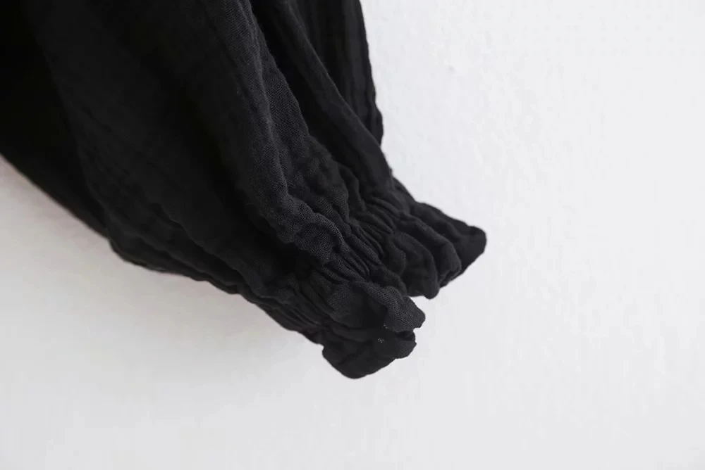 Увядшие blusas mujer de moda Англия простой сплошной искусственный шелк хлопок slash шеи соблазнительное кимоно блузка женские топы и блузки