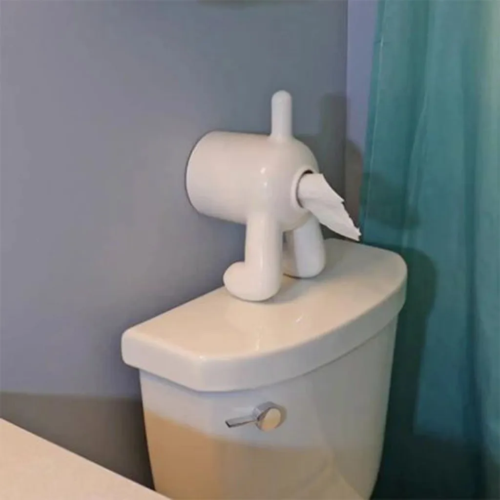 Милый щенок Butt Tissue Box ванная комната без наклейки анти-толкающий лоток