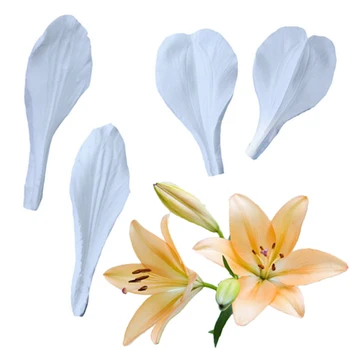 

Lily Petals Silicone Moulds Fondant Cakes Decor Tools Silicone Molds Sugarcrafts Chocolate Baking Tools For Cakes Gumpaste Form