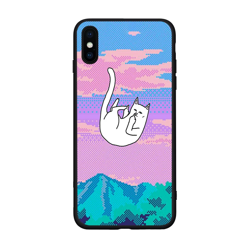 Симпсон черный милый чехол для телефона чехол для iPhone 11 11Pro 5 5S SE X 6 7 7Plus 8 8 Plus XS MAX XR Барт Симпсон Забавный мультфильм