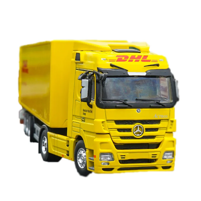 1/50 масштаб контейнеровоз DHL Sinotrans Dun Howe Высокая симуляция металлический сплав модель грузовика-контейнеровоза детская игрушка в подарок