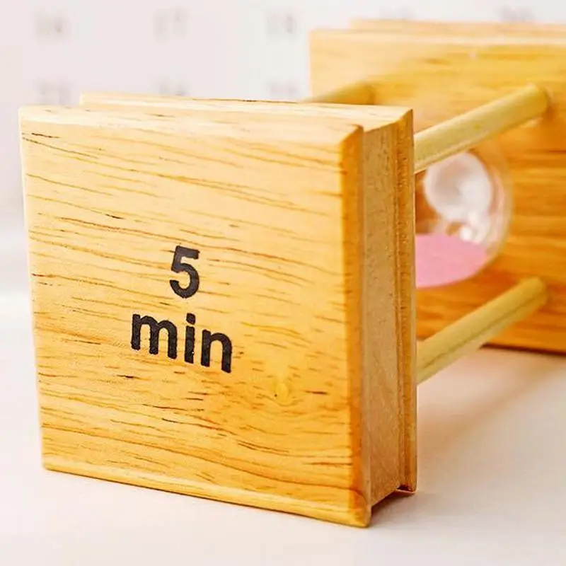 5 минут цветная зубная щетка таймер деревянные песочные часы таймер настольные часы домашний Декор подарок 1 шт
