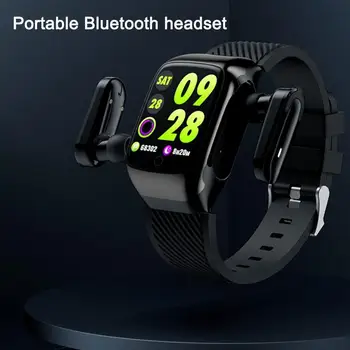 

2IN1 Bluetooth Headset Smart Call Watch Blood Pressure Heart Rate Monitor Watch