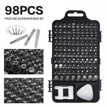 

115pcs Electric Precision Screwdriver Kits iPhone PC Repair Removable Tools Universal Compitable For Smart Mobile Cell Phone