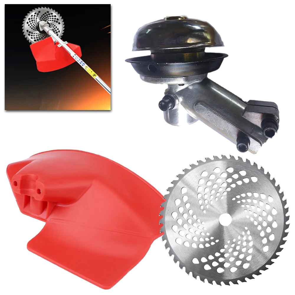 

Made of high quality material Trimmer Kit Carbon Steel Brush Guard Gearbox Kit For Strimmer Lawn Mower
