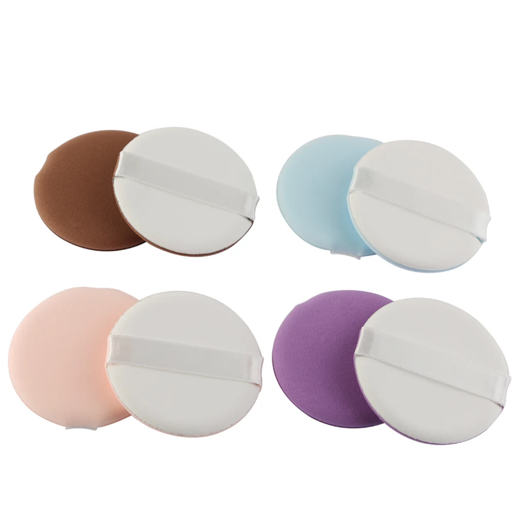 8PCS Air Cushion Puff Cream Foundation Applicator Sponge Puff Facial Powder Blender Smooth Pads for Women Ladies