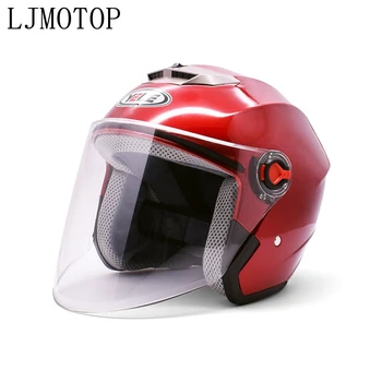 

Universal Motorcycle Helmet Half face Summer Sunscreen Electric Car Safety Helmet Four Seasons Bicycle Open Face Half Helmet