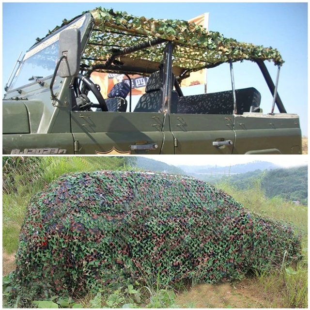 US $7.33 3X5M 1.5X2M Military Camouflage Nets Outdoor Awnings Army Camo Camping Car Tent Cover Sun Shelter S