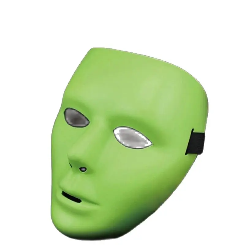 

1pcs Halloween Luminous Face Green Mask Hip-Hop GHOST DANCE JabbaWockeeZ Mask For Men and Women