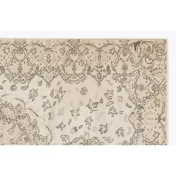 

Handmade Beige Vintage English English Area Rug 165x270 Cm-5'5''X8'10''