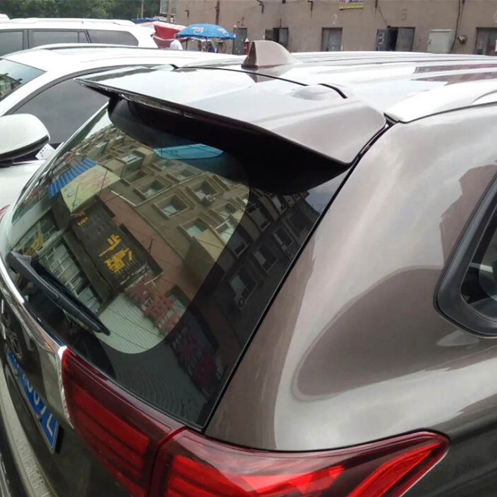 Подходит для Mitsubishi Outlander 2013 черный Спойлер ABS Пластик задний багажник крыла спойлер автомобиля аксессуары