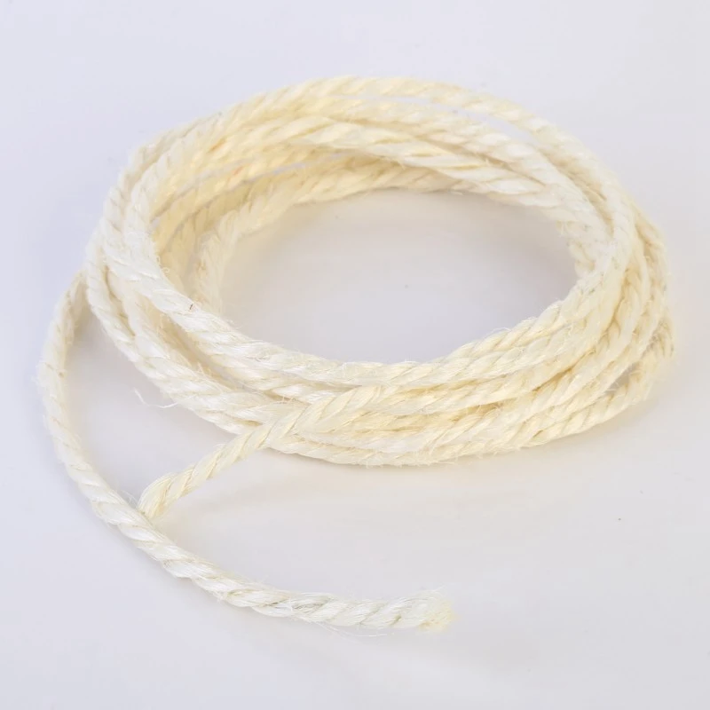 6Mm Sisal Rope for Cats Scratching Post Toys Making Diy Desk Foot Stool Chair Legs Binding Rope Material for Cat Sharpen Claw