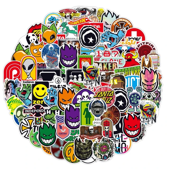 Kids Toy  Stickers - 10/30/50/100pcs Skateboard Tide Brand Stickers  Graffiti Car - Aliexpress