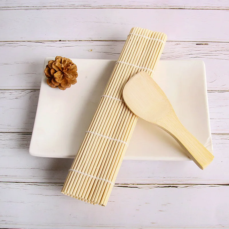 Kitchen Gadgets Sushi Set Bamboo Rolling Mats Rice Paddles Tools for Cooking Kitchen Accessories Sushi Maker 3