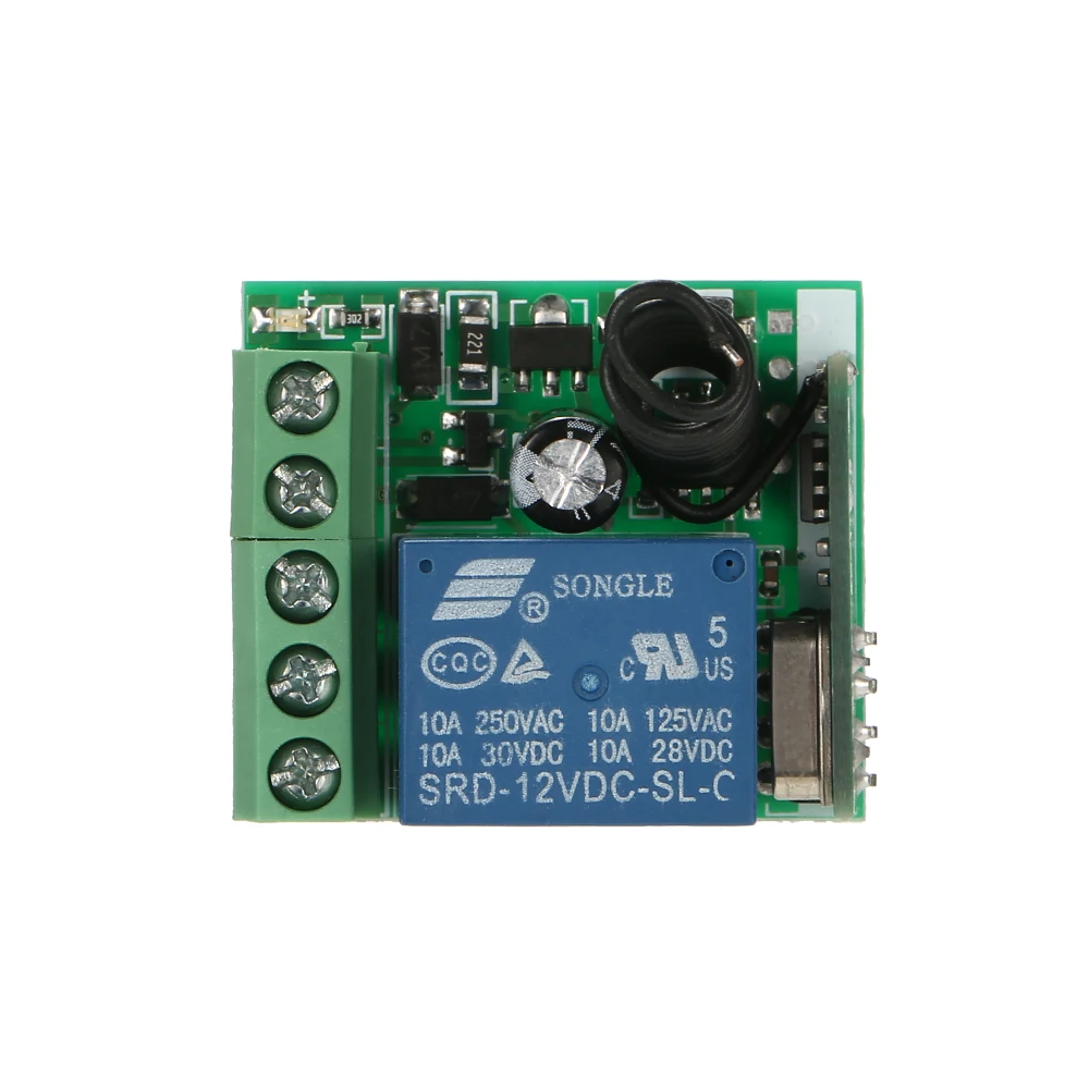 5pcs Remote Control Switch Module Smart Home House Automation 433Mhz DC 12V 1CH Wireless Controls for Google home Sonoff