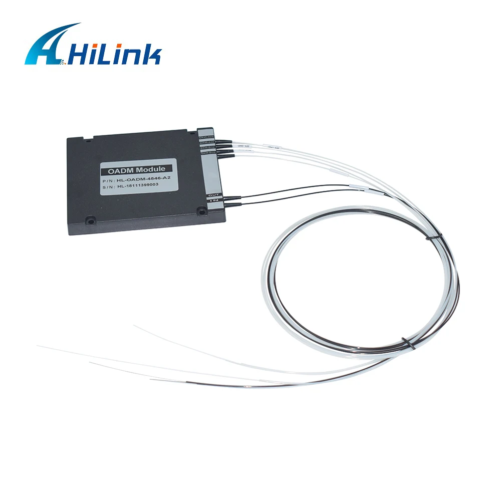 Hilink DWDM OADM Модуль 2CH Восточная и Западная ABS коробка без разъема одного волокна