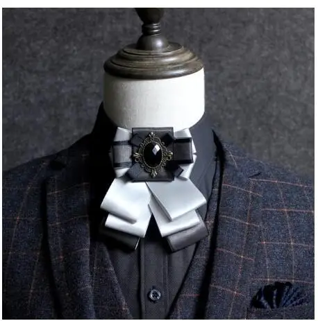 Fashion Diamond Bow Tie Solid Color Mens Business Necktie Male Butterfly Cravat Wedding Groom Bowties Collar Accessories - Цвет: 2