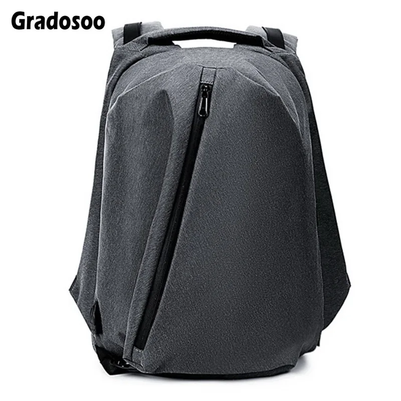 

Gradosoo Folding Design Backpack Schoolbags USB Charging Computer Backpacks Man Waterproof Travel Backpack Multifunction LBF702