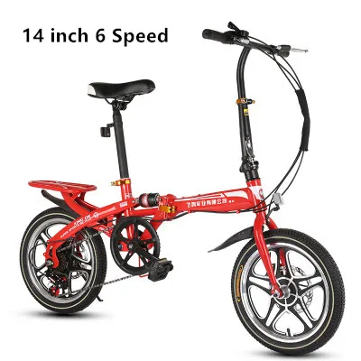 14 Inch one Wheel Re Бренд BMX велосипед 14/16 дюймов колеса дисковые тормоза складной Bicicleta детский женский велосипед - Цвет: 14 Inch one Wheel Re