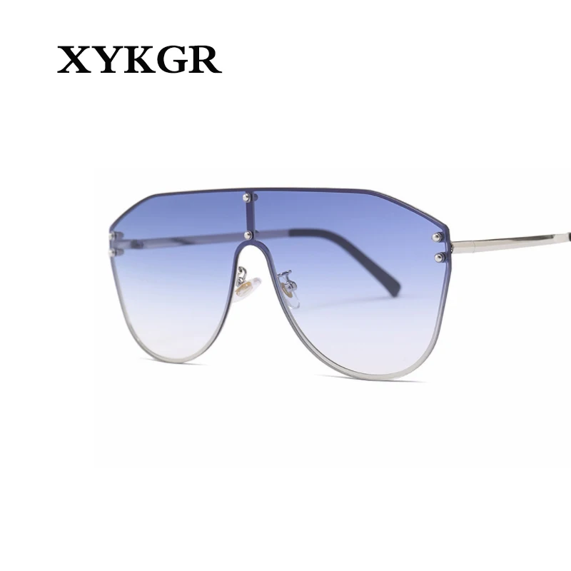 XYKGR, модные женские солнцезащитные очки, новинка, цельные линзы, солнцезащитные очки для мужчин, уличная съемка, трендовые солнцезащитные очки, UV400, градиентные солнцезащитные очки