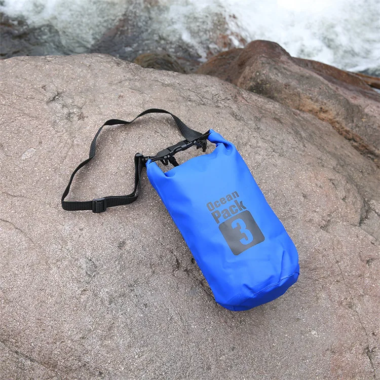 Manufacturers Direct Selling 3L Thick Mesh Folder 500D Waterproof Bucket Bag Beach Drifting Swimming Waterproof Bucket Bag Water