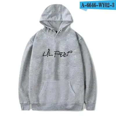 Модные хлопковые толстовки Lil с открытым капюшоном Love Lil. Peep для мальчиков и девочек, уличная одежда, Классический пуловер с капюшоном, женская одежда - Цвет: Лаванда