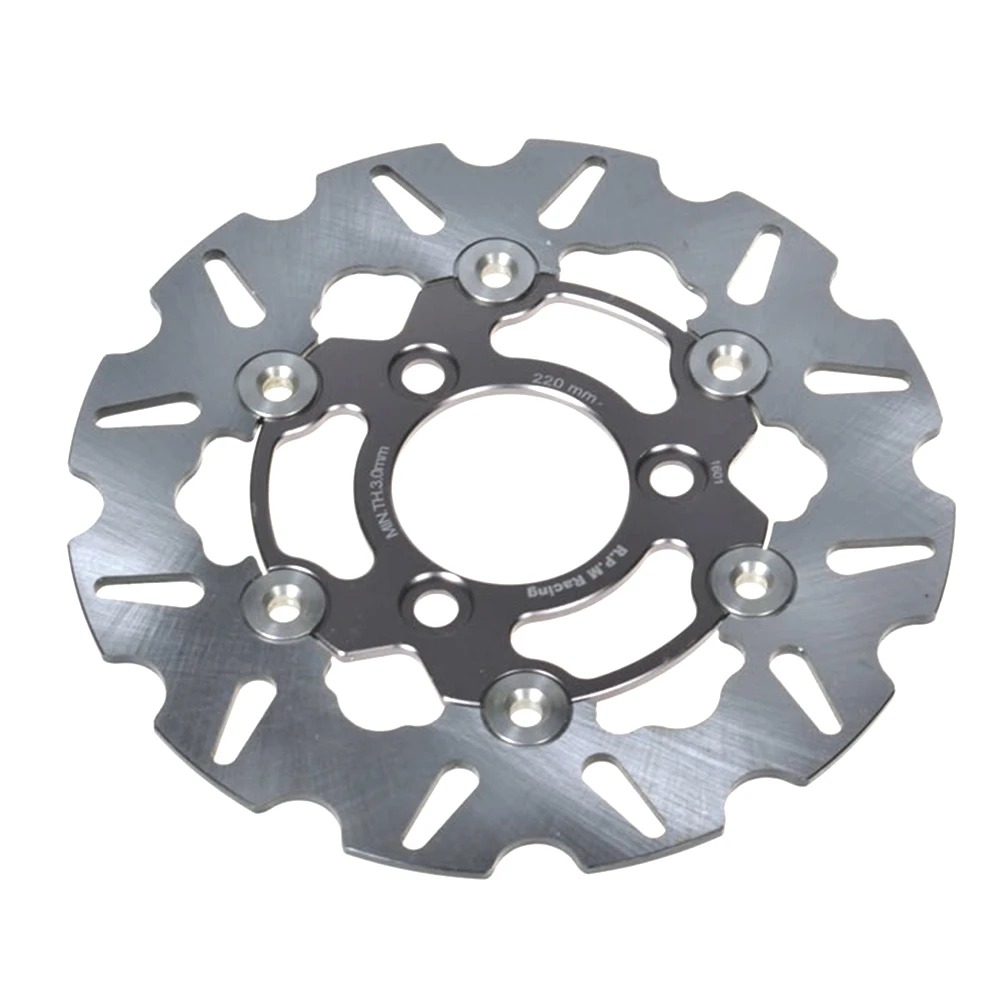 220 x 7.0mm Gray Мотоцикл дисковый тормозной диск с ЧПУ мотоцикл универсальный 200*57 мм 220*57 мм для Honda Yamaha мотоцикл модификация - Цвет: 220 x 7.0mm Gray