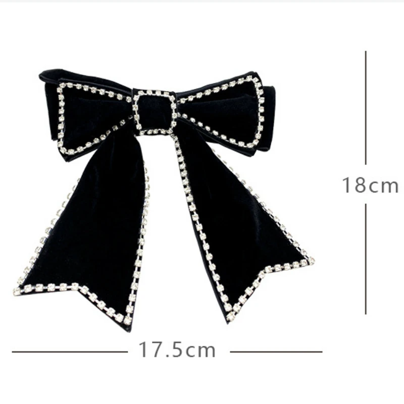 Elegant Fabric Ribbon Velvet Bow Hairpins Hair Clips