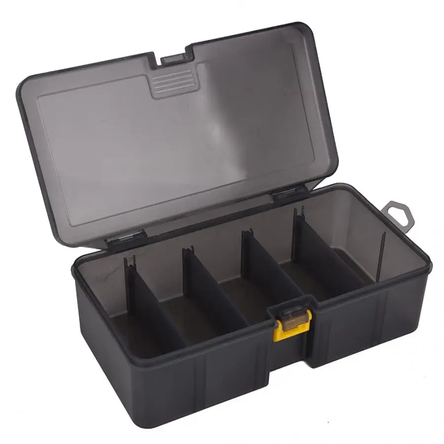 Double Layers Plastic Fishing Tools Box 5+6 Compartment Fishhook Lure Baits Storage Organizer Case Box Fishing Accessories
