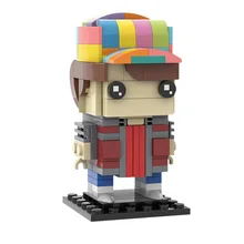 

MOC Figures Doll Bricks Back To The Past Future Building Blocks DIY Model Movie Collection Educational Toys MOC Kids Boys Gift